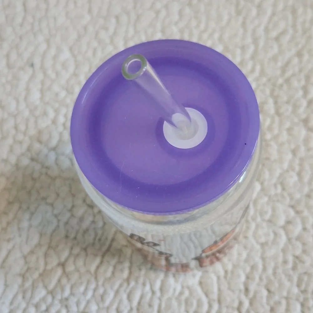 NWOT Halloween Fall Pumpkin Spice Glass Tumbler